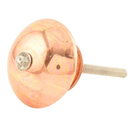 Copper Round Flat Cabinet Knobs